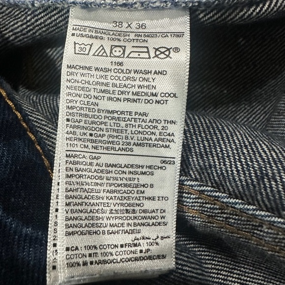 Gap Bootcut Jeans Dark Wash 38X36 Blue - Picture 11 of 11